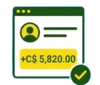 confirm the correct amount