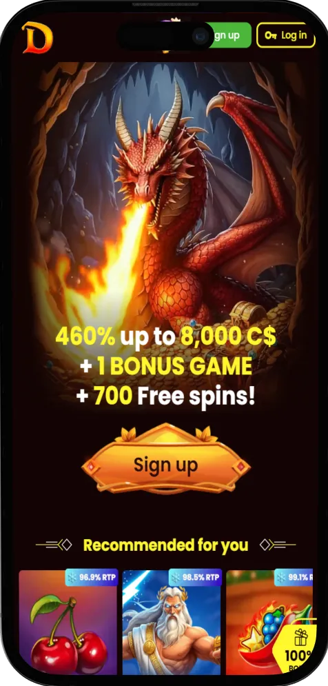 Dragon Slots mobile app providing access to games and convenient platform features.